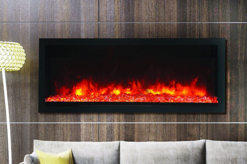 Image of Remii 55 inch Extra Tall Built-In Indoor Outdoor Electric Fireplace | Heater | 102755-XT | Electric Fireplaces Depot