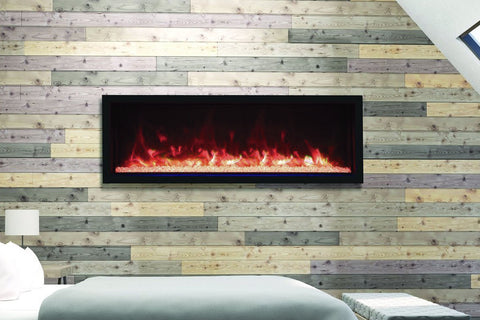 Image of Remii 65 inch Extra Tall Built-In Indoor Outdoor Electric Fireplace | Heater | 102765-XT | Electric Fireplaces Depot