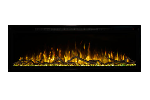 Image of Modern Flames Spectrum Slimline 100 inch Wall Mount Built in Electric Fireplace Insert | Fully Recessed 4'' Wall | SPS-100B | Electric Fireplaces Depot