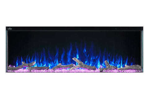 Image of Napoleon Trivista 50-inch 3 Sided Built In Fully Recessed Electric Fireplace | NEFB50H-3SV | 2 Sided Electric Firepalce Insert | Electric Fireplaces Depot