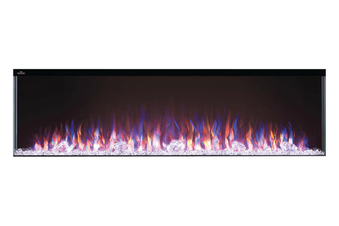 Image of Napoleon Trivista 60-inch 3 Sided Built In Fully Recessed Electric Fireplace | NEFB60H-3SV | 2 Sided Electric Firepalce Insert - Electric Fireplaces Depot