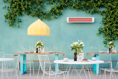 Image of Bromic Tungsten Smart-Heat 6000 Watt Outdoor Electric Patio Heater White | Tungsten 56 in Electric Radiant Heater | BH0420013