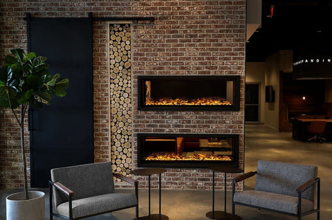 Image of AFireWater Prestige Pro Water Vapor 40'' Built-In Electric Fireplace Insert | Water Mist Electric Fireplace | AWPR-40-100 | Electric Fireplaces Depot