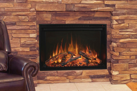 Image of Modern Flames Redstone 42 inch Built In Electric Fireplace Insert | Electric Firebox Heater | RS-4229 | Electric Fireplaces Depot