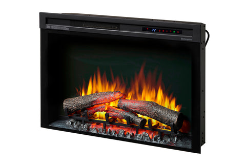 Image of Dimplex 33 Inch Multi-Fire XHD Electric Firebox Insert with Logs - Dimplex XHD33L Plug-In Electric Fireplace