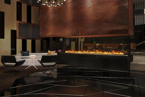 Image of AFireWater Prestige Pro Water Vapor 20'' Built-In Electric Fireplace Insert | Water Mist Electric Fireplace | AWPR-20-50 | Electric Fireplaces Depot