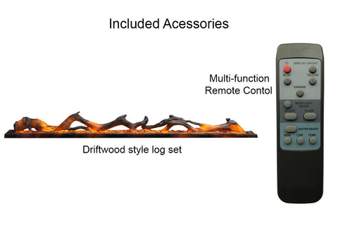 Image of Amantii 70 inch Built In Flush Mount Wall Mount Linear Electric Fireplace | Black or White | WM-FM-60-7023-BG | Electric Fireplaces Depot