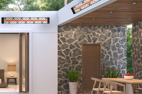 Image of Infratech Motif Traditional Single Element Decorative Fascia Kit in Black Finish | BL4S39 BL4S61