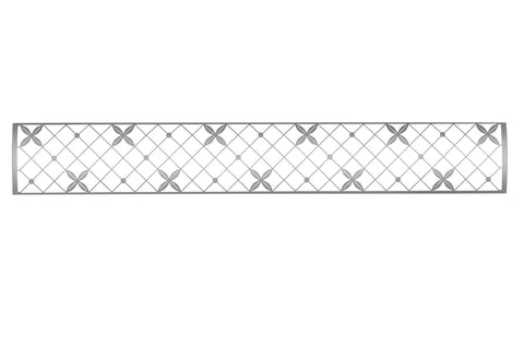 Image of Infratech Motif Traditional Double Element Decorative Fascia Kit in Stainless Steel Finish | SS4D39 SS4D61