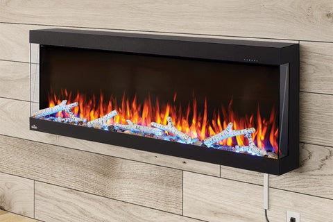 Image of Napoleon Trivista Pictura 50 in 3-Sided Wall Mount Electric Fireplace | Surface Mount Electric Fireplace | NEFL50H-3SV
