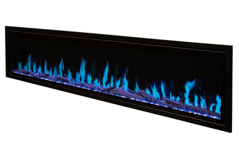 Image of Modern Flames Orion Slim 60 Inch Heliovision Virtual Recessed Wall Mount Electric Fireplace - OR60-SLIM