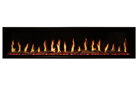 Image of Modern Flames Orion Slim 76 Inch Heliovision Virtual Recessed Wall Mount Electric Fireplace - OR76-SLIM