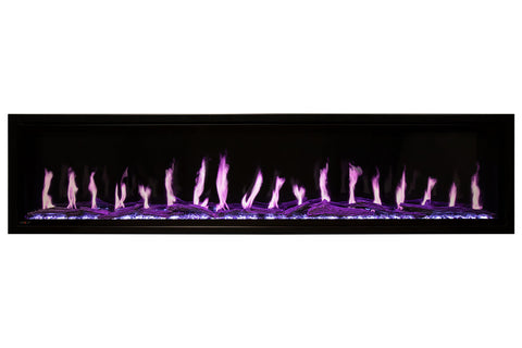 Image of Modern Flames Orion Slim 60 Inch Heliovision Virtual Recessed Wall Mount Electric Fireplace - OR60-SLIM