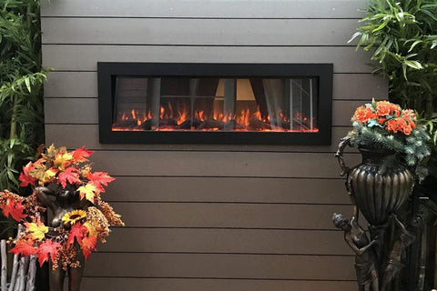 Image of Touchstone Sideline 50 inch Outdoor Buit-in Electric Fireplace - 80017 - Electric Fireplaces Depot