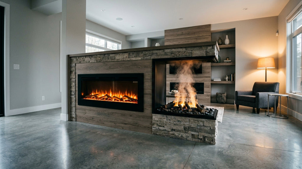 What's the Difference Between a Standard Electric Fireplace and a Water Vapor Fireplace?