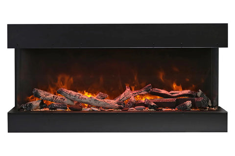 Image of Amantii Panorama 72 inch 3-Sided Built-in Indoor & Outdoor Electric Fireplace - Heater - Electric Fireplaces Depot