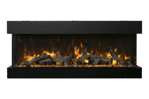 Image of Amantii Panorama 50 inch 3-Sided Built-in Indoor & Outdoor Electric Fireplace - Heater - Electric Fireplaces Depot