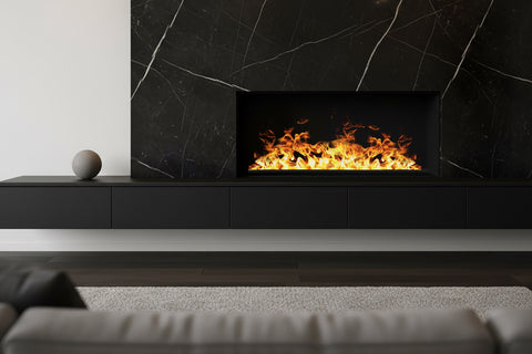 Image of Aquafire Lite 20 inch Built-In Water Vapor Electric Fireplace - Water Mist Electric Fireplace - AWL-20-50