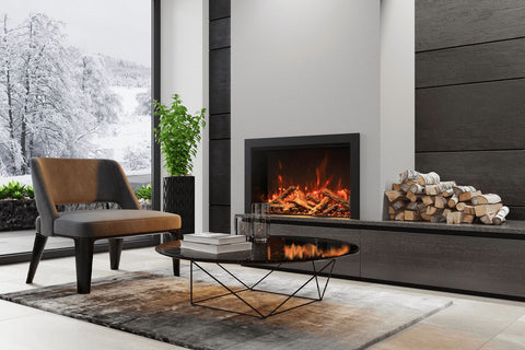 Image of Amantii Traditional Bespoke Built-In Indoor Outdoor Smart Electric Firebox Insert 