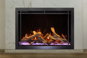 Amantii Traditional Lumina 33-Inch Built-In Indoor/Outdoor Smart Electric Firebox Insert