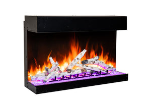 Amantii Tru View Bespoke 55-inch Multi-Side View Built In Indoor/Outdoor Electric Fireplace