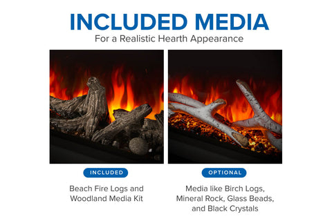 Image of Napoleon Astound FlexMount Multi-Side View Smart Electric Fireplace NEFL50AB NEFL62AB NEFL74AB  