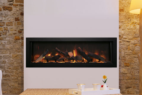 Image of Amantii Panorama 40 inch Deep Built-in Indoor & Outdoor Electric Fireplace – Heater – BI-40-DEEP-OD – Electric Fireplaces Depot