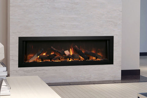 Image of Amantii Panorama 50 inch Deep Built-in Indoor & Outdoor Electric Fireplace – Heater - BI-50-DEEP-OD – Electric Fireplaces Depot