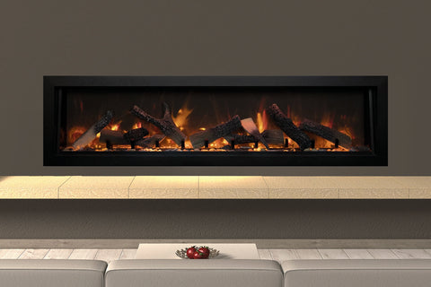Image of Amantii Panorama 72-inch Deep Built-in Indoor/Outdoor Linear Electric Fireplace