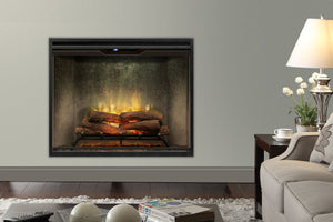 Dimplex Revillusion 42 inch Built-In Electric Firebox w/ Glass and Plug Kit | Weathered Concrete