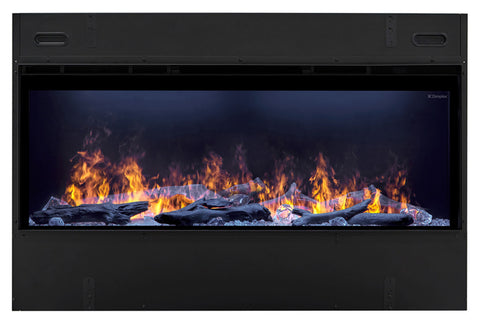 Image of Dimplex Optimyst Linear Water Vapor Built-In Electric Fireplace Water Mist Fireplace with Heater OLF46-AM
