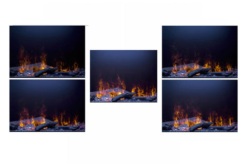 Image of Dimplex Optimyst 86 inch Linear Water Vapor Built-In Electric Fireplace - Water Mist Fireplace with Heater OLF86-AM
