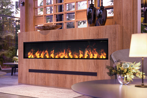 Image of Dimplex Optimyst 86 inch Linear Water Vapor Built-In Electric Fireplace - Water Mist Fireplace with Heater OLF86-AM