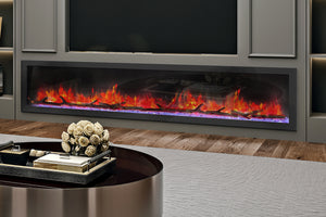 Dynasty Cascade 82 Inch Recessed Linear Electric Fireplace | DY-BTX82 | Electric Fireplaces Depot