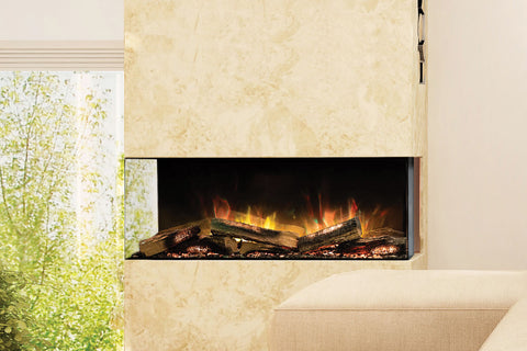 Image of Flamerite Fires E-FX 40-inch 3-Sided 2-Sided Built In Electric Fireplace - FLR-FP-EFX-1000 | Multi Side View E-FX Series 