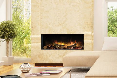 Image of Flamerite Fires E-FX 40-inch 3-Sided 2-Sided Built In Electric Fireplace - FLR-FP-EFX-1000 | Multi Side View E-FX Series 