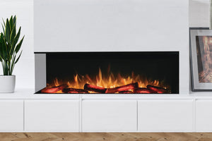 Flamerite Fires E-FX 60-inch 3-Sided 2-Sided Built In Electric Fireplace - FLR-FP-EFX-1500 | FLR-FP-EFX-1500-V2