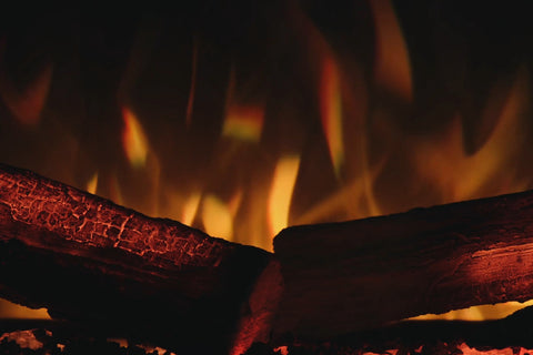 Image of Flamerite Fires E-FX 3-Sided 2-Sided Built In Electric Fireplace - FLR-FP-EFX-V2 Flames 