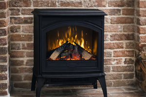 Sierra Flame 23-inch Cast Iron Freestanding Smat Electric Stove - Electric Fireplace Heater E50-HO