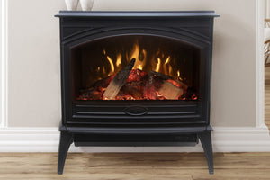 Sierra Flame 28-inch Cast Iron Freestanding Smat Electric Stove - Electric Fireplace Heater E70-HO