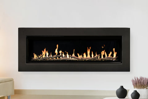 Image of Modern Flames Orion Slim Electric Fireplace Wall Mount Mantel - Premium Iron Finish