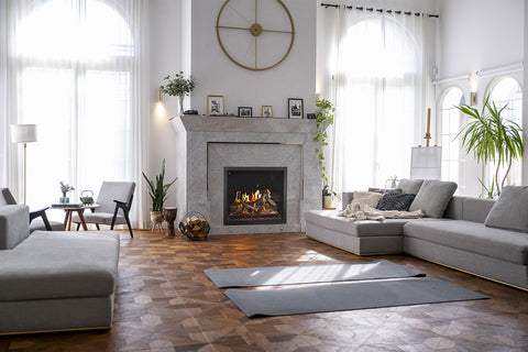 Image of Napoleon Elevation X LCD Virtual Built-In Electric Fireplace - Digital Firebox Insert NEFBLCD-MF