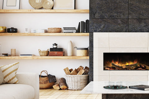 Image of Flamerite Fires E-FX 40-inch 3-Sided 2-Sided Built In Electric Fireplace - FLR-FP-EFX-1000 | Multi Side View E-FX Series 