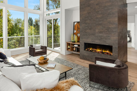 Image of Flamerite Fires E-FX 52-inch 3-Sided 2-Sided Built In Electric Fireplace - FLR-FP-EFX-1300 | Multi Side View E-FX Series 