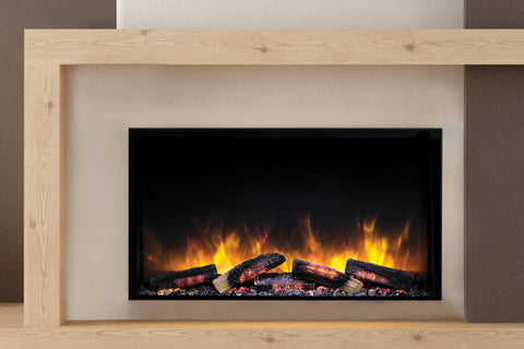 Image of Flamerite Fires E-FX Slim Line 30-inch Built-In Electric Firebox - Electric Fireplace E-FX Slim FLR-FP-EFX-SL-750S