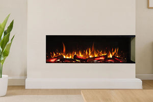 Flamerite Fires E-FX 52-inch 3-Sided 2-Sided Built In Electric Fireplace - FLR-FP-EFX-1300 | FLR-FP-EFX-1300-V2