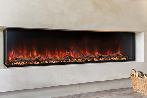 Image of Modern Flames Landscape Pro Multi 120-inch 3-Sided / 2-Sided Built In Electric Fireplace  LPM-12016