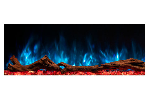 Image of Modern Flames Landscape Pro 70-in 3-Sided Wall Mount Mantel Coastal Sand. Studio Suite Electric Fireplace LPM-5616