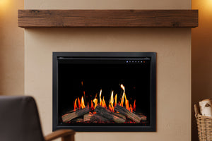 Modern Flames Orion Traditional V2 26 inch Heliovision Virtual Smart Built In Electric Fireplace - Firebox Insert OR26-TRAD-V2