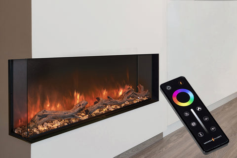 Image of Modern Flames Landscape Pro Multi 68-inch 3 Sided and 2 Sided Built In Wall Mount Linear Electric Fireplace | LPM-6816 | Electric Fireplaces Depot